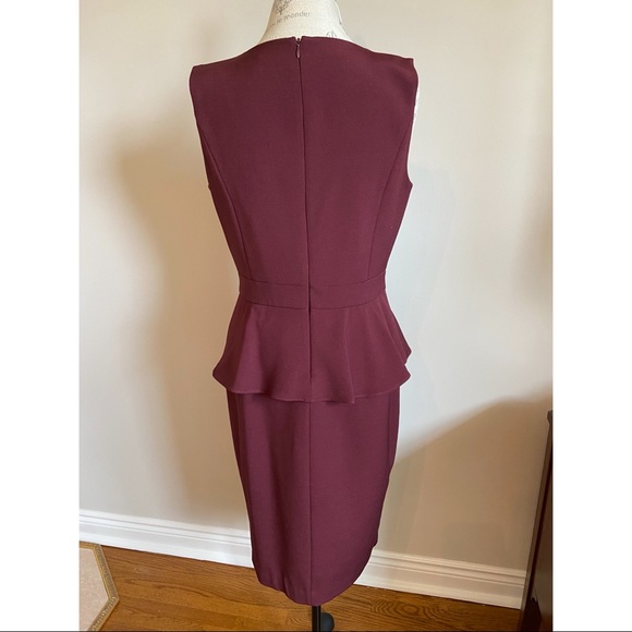 BCBG, maroon cocktail dress in size 10 - Picture 4 of 4